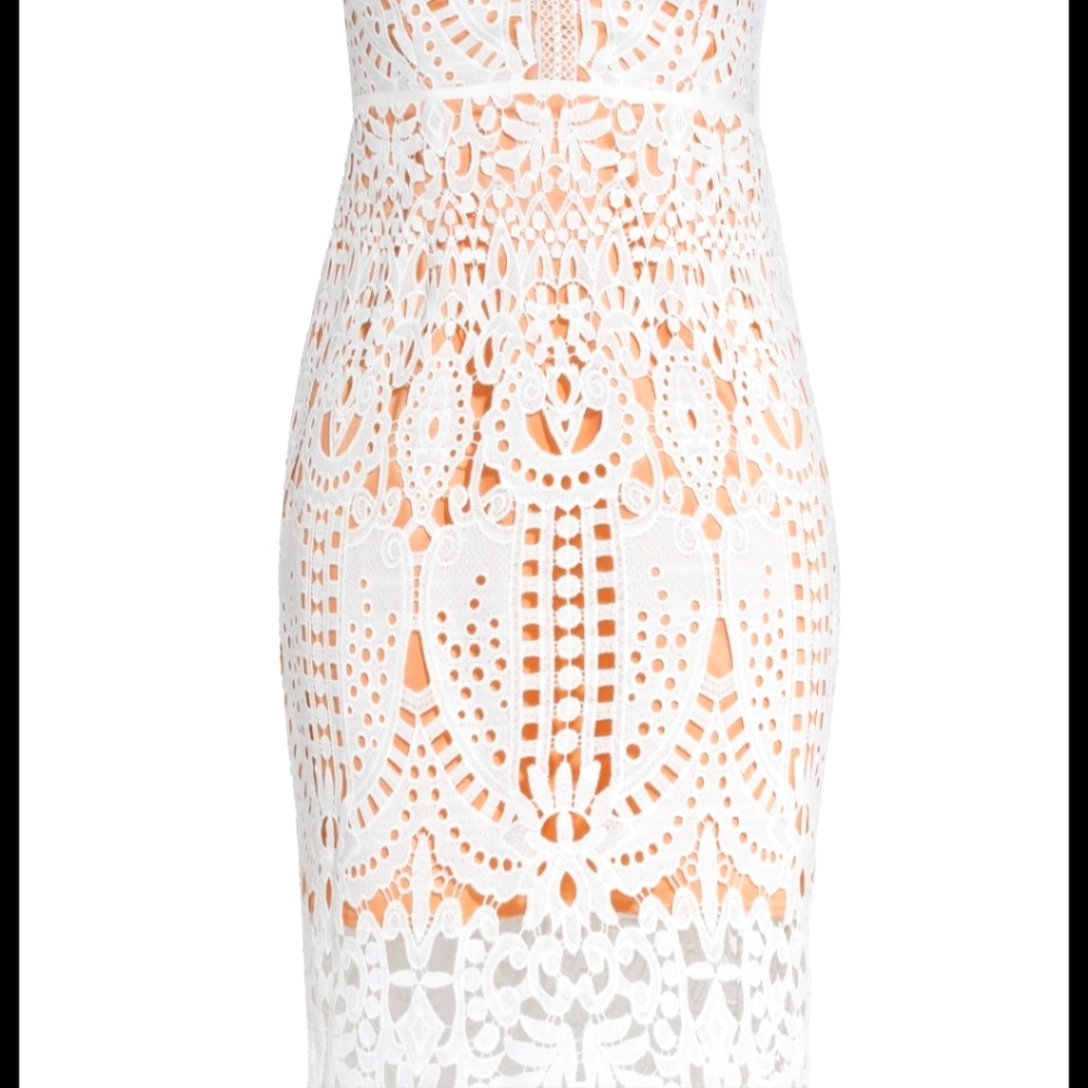 White evening dress
